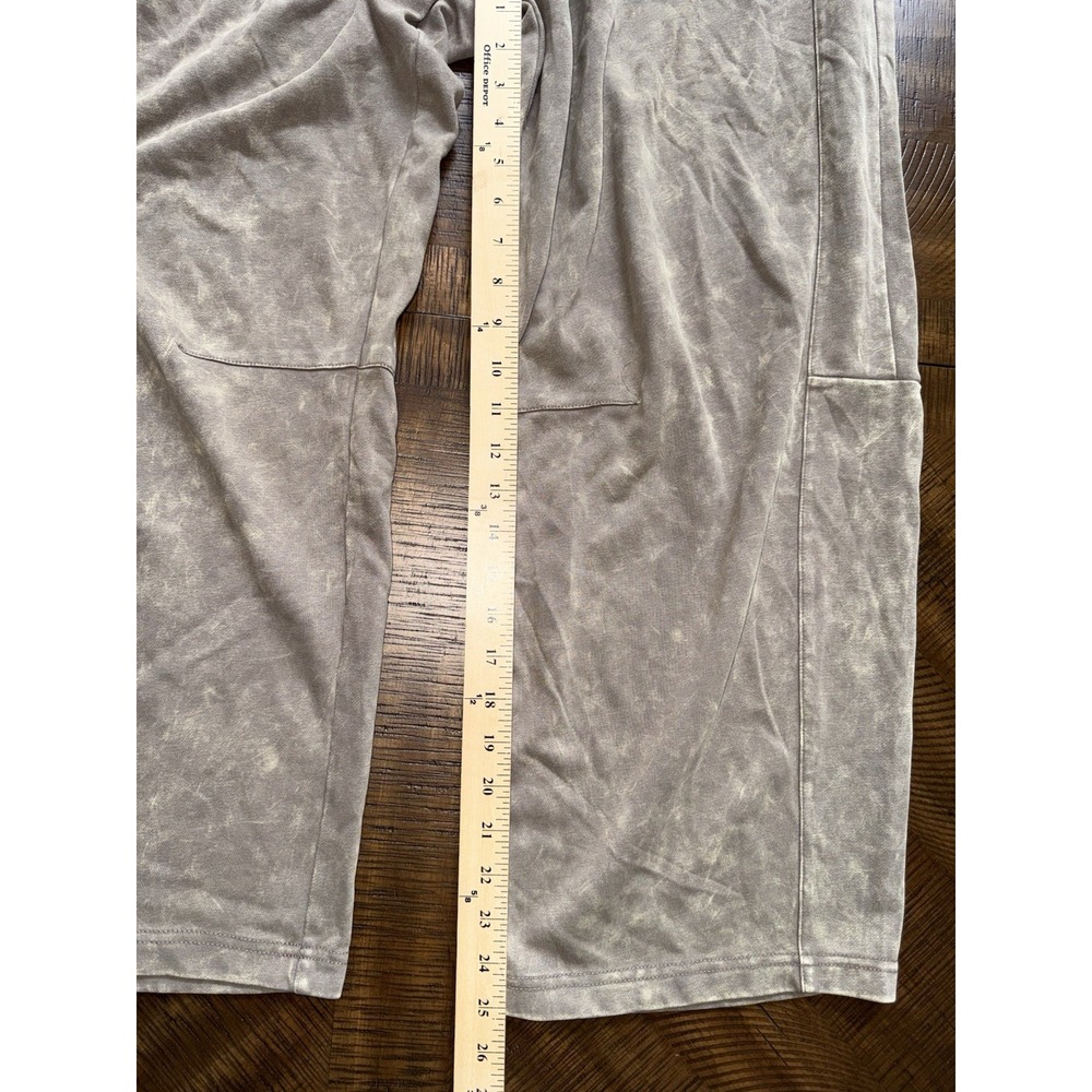 NWT Sewn + Seen Women's L Taupe Pull-On Barrel Leg Pants - Picture 5 of 8